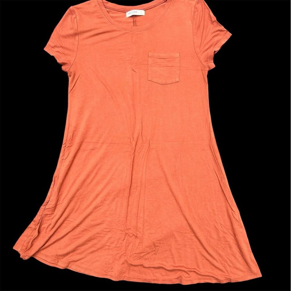 Arizona Jean Co Women's Orange T-Shirt Dress Size M​